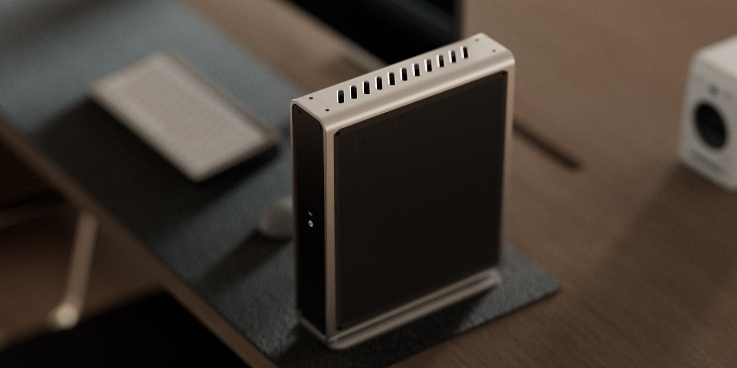 A console-style small form factor (SFF) PC case—the Skyreach 5 MINI (S5M), a collaboration between NCASE and NFC.