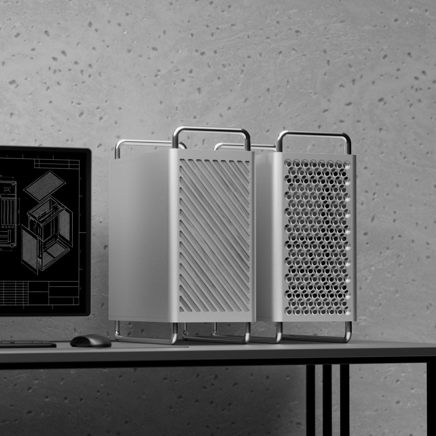 36L. ATX & SSI-CEB. Multi-GPU. Meet the NCASE P1 Workstation.